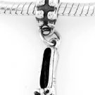 STERLING SILVER DANGLE BALLERINA SLIPPER EUROPEAN STYLE BEAD
