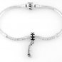 STERLING SILVER DANGLE BALLERINA SLIPPER EUROPEAN STYLE BEAD