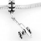 STERLING SILVER DANGLING CANNON EUROPEAN STYLE BEAD