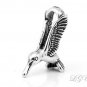 STERLING SILVER HUMMINGBIRD 3D CHARM/PENDANT