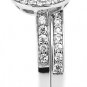 STERLING SILVER ENGAGEMENT WEDDING COMBO RING SZ 7