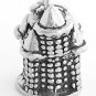 STERLING SILVER 3D MEDIEVAL/ PRINCESS CASTLE CHARM/PENDANT