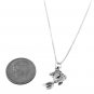 STERLING SILVER CUTE GOLDFISH W/ 16" SILVER BOX CHAIN