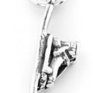 STERLING SILVER SNOW / WATER SKI CHARM/PENDANT