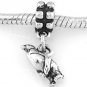 STERLING SILVER DANGLING PENGUIN EUROPEAN STYLE BEAD