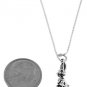 STERLING SILVER RABBIT/BUNNY CHARM & SS 16" BOX CHAIN SET