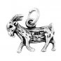 STERLING SILVER LIVESTOCK GOAT CHARM/PENDANT