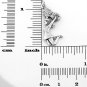 STERLING SILVER JUMPING CHEERLEADER CHARM/ PENDANT