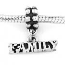 STERLING SILVER DANGLING FAMILY EUROPEAN STYLE BEAD