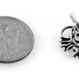 STERLING SILVER LOVE IN HEART CHARM W/ 16" BOX CHAIN