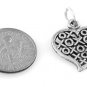 STERLING SILVER XOXO HEART CHARM W/ 16" BOX CHAIN