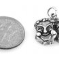 STERLING SILVER COMEDY / TRAGEDY CHARM W/ 16" BOX CHAIN