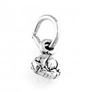 STERLING SILVER GARLIC BULB CHARM W/ 16" BOX CHAIN
