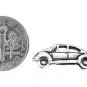 STERLING SILVER CLASSIC BEETLE STYLE CAR CHARM/PENDANT