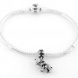 STERLING SILVER DANGLING BABY ELEPHANT EUROPEAN BEAD