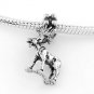 STERLING SILVER DANGLING MOOSE / ELK EUROPEAN BEAD