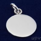 STERLING SILVER 12mm SM CIRCLE PENDANT