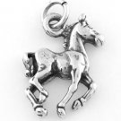 STERLING SILVER WALKING HORSE (FLAT) CHARM/PENDANT