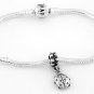 STERLING SILVER DANGLING GOOD LUCK LADY BUG EUROPEAN BEAD
