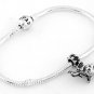 STERLING SILVER DANGLING ELEPHANT EUROPEAN BEAD