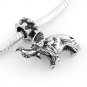 STERLING SILVER DANGLING ELEPHANT EUROPEAN BEAD