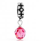 STERLING SILVER DANGLING OCTOBER BIRTHSTONE EUROPEAN BEAD