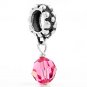 STERLING SILVER DANGLING OCTOBER BIRTHSTONE EUROPEAN BEAD