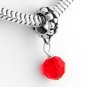 STERLING SILVER DANGLING JULY BIRTHSTONE EUROPEAN BEAD