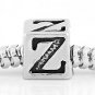 STERLING SILVER ALPHABET INITIAL Z CUBE EUROPEAN BEAD