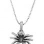 STERLING SILVER INSECT/ SPIDER / TARANTULA CHARM WITH 16 inch BOX CHAIN NECKLACE
