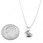STERLING SILVER BULLFROG / FROG / TOAD FROG CHARM WITH 16 inch BOX CHAIN NECKLACE