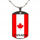 CANADIAN CANADA FLAG POLYMER COLOR PHOTO DOGTAG DOG TAG