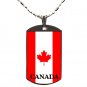 CANADIAN CANADA FLAG POLYMER COLOR PHOTO DOGTAG DOG TAG