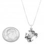 STERLING SILVER SEA / LAND CRAB WITH 16 inch BOX CHAIN NECKLACE