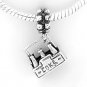 STERLING SILVER DANGLING SIX PACK BOTTLES OF COKE EUROPEAN BEAD