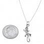 STERLING SILVER GECKO LIZARD / DESERT LIZARD CHARM WITH 16 inch BOX CHAIN NECKLACE