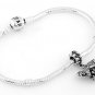 STERLING SILVER DANGLING ROOSTER EUROPEAN BEAD
