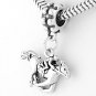 STERLING SILVER DANGLING HORSE & JOCKEY EUROPEAN BEAD