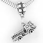 STERLING SILVER DANGLING FIRE TRUCK/ ENGINE EUROPEAN BEAD