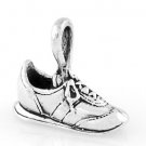 STERLING SILVER RUNNING / WALKING TENNIS SHOE CHARM