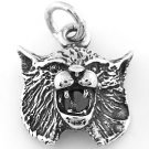 STERLING SILVER BOBCAT CHARM/PENDANT