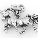 STERLING SILVER MYSTICAL UNICORN 3D CHARM/PENDANT