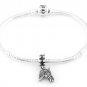 STERLING SILVER DANGLE HORSE HEAD EUROPEAN BEAD