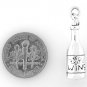 STERLING SILVER WINE BOTTLE CHARM/PENDANT