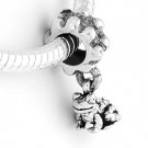 STERLING SILVER DANGLE FROG EUROPEAN BEAD