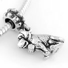 STERLING SILVER DANGLE SAINT BERNARD EUROPEAN BEAD