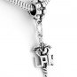 STERLING SILVER DANGLE LPN CADUCEUS EUROPEAN BEAD