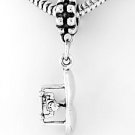 STERLING SILVER DANGLE HANG GLIDER EUROPEAN BEAD