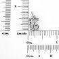 STERLING SILVER SWEET 16 CHARM/PENDANT