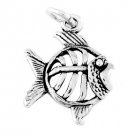 STERLING SILVER TROPICAL FISH CHARM/PENDANT